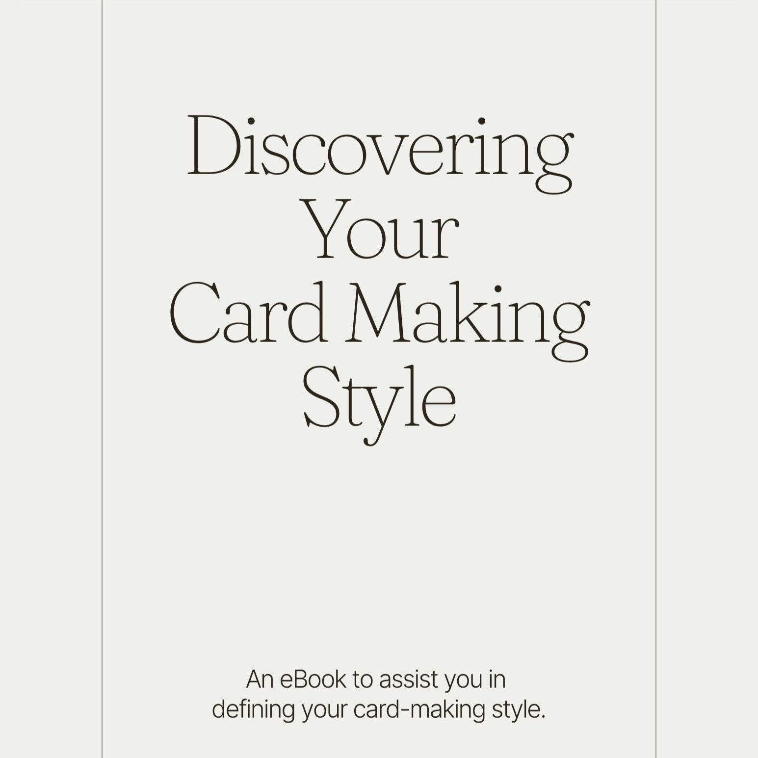 Ebook Discovering your card making style - 1